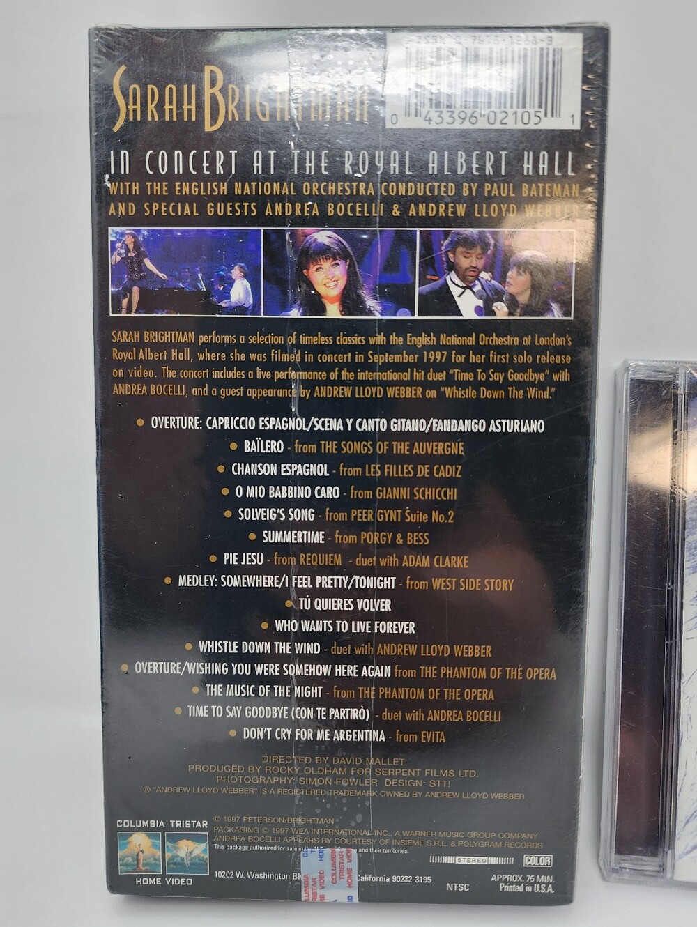 Sarah Brightman In Concert VHS & Diva CD Set - Picture 3 of 5
